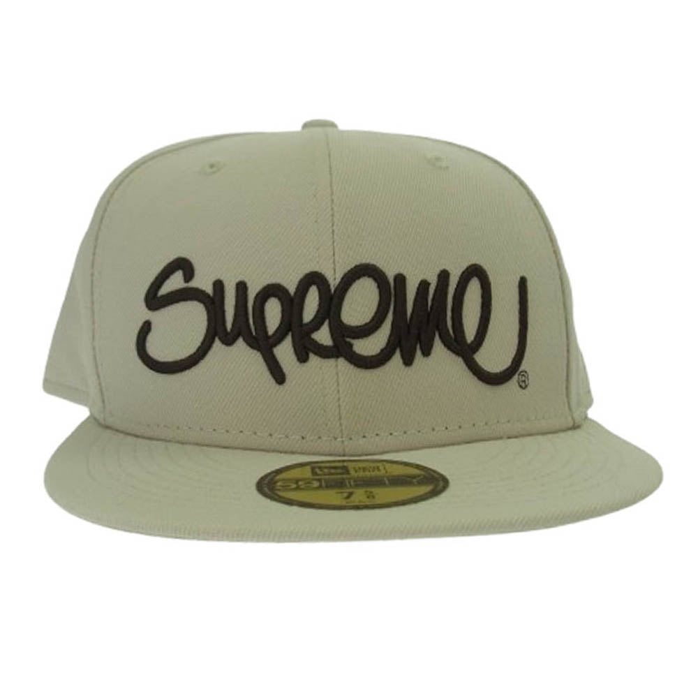 Supreme シュプリーム 22SS × NEW ERA ニューエラ Handstyle ハンドスタイル ロゴ刺繍 ベースボールキャップ ベージュ系【新古品】【未使用】【中古】