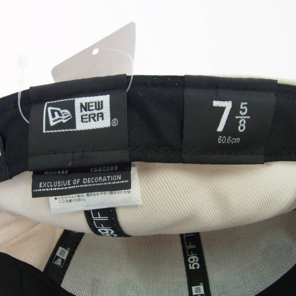 Supreme シュプリーム 22SS × NEW ERA ニューエラ Handstyle ハンドスタイル ロゴ刺繍 ベースボールキャップ ベージュ系【新古品】【未使用】【中古】