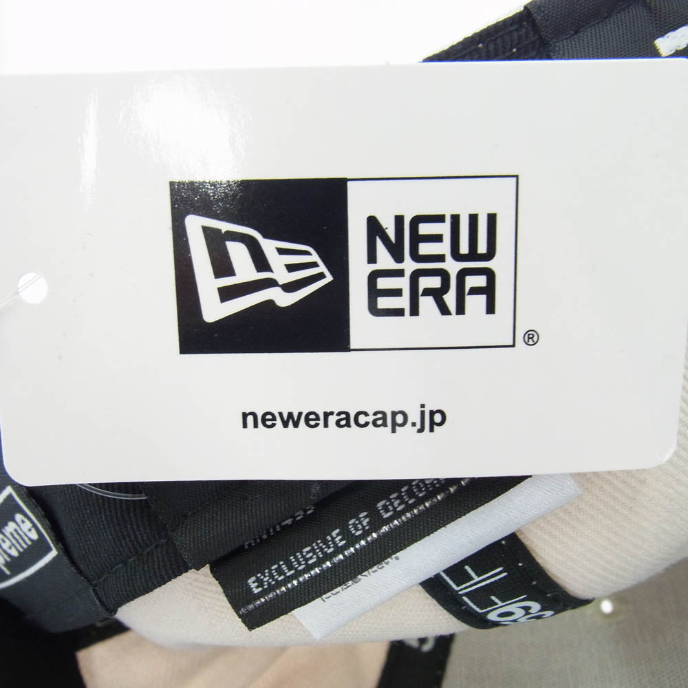 Supreme シュプリーム 22SS × NEW ERA ニューエラ Handstyle ハンドスタイル ロゴ刺繍 ベースボールキャップ ベージュ系【新古品】【未使用】【中古】