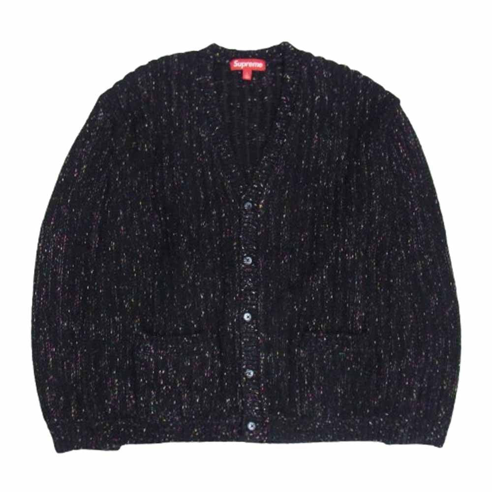 Supreme シュプリーム 24SS Confetti Cardigan コンフェッティ カーディガン ブラック系 L【極上美品】【中古】