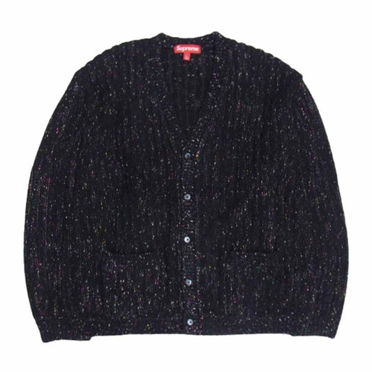 Supreme シュプリーム 24SS Confetti Cardigan コンフェッティ カーディガン ブラック系 L【極上美品】【中古】
