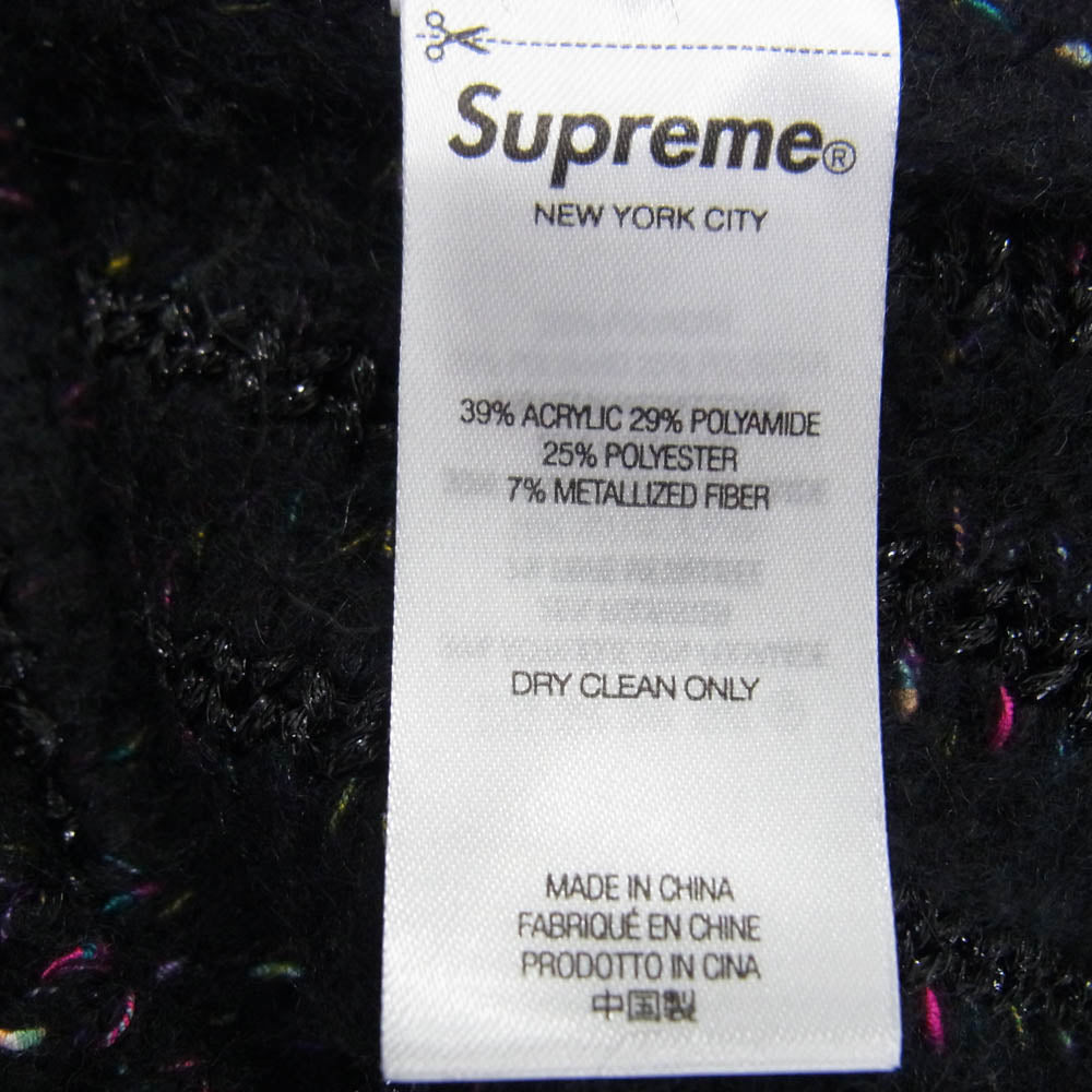 Supreme シュプリーム 24SS Confetti Cardigan コンフェッティ カーディガン ブラック系 L【極上美品】【中古】