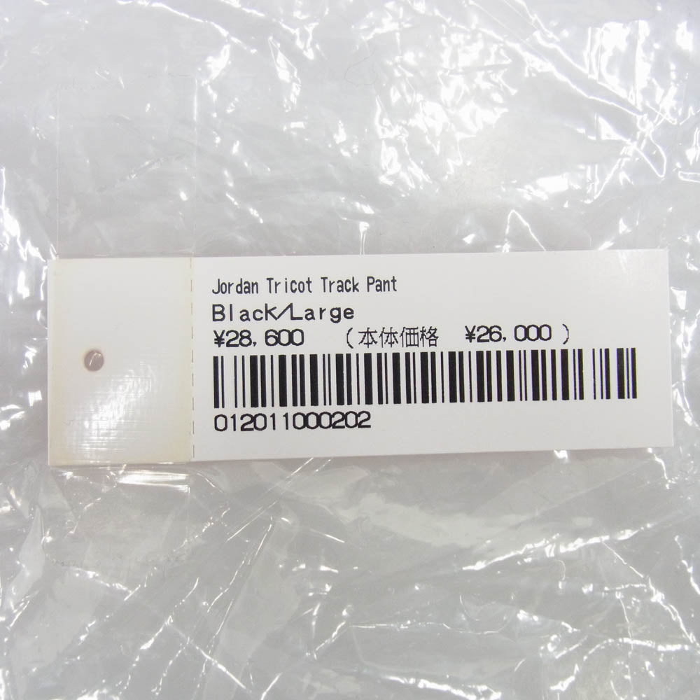 Supreme シュプリーム 24AW HF0832-010 × JORDAN ジョーダン TRICOT TRACK PANT トリコット トラックパンツ ブラック系 L【新古品】【未使用】【中古】