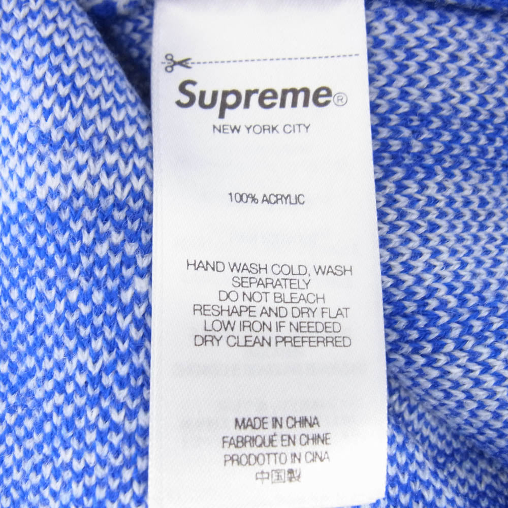 Supreme シュプリーム 25SS MONEY SWEATER マネーセーター 総柄 クルーネックニット ブルー系 ホワイト系 L【新古品】【未使用】【中古】