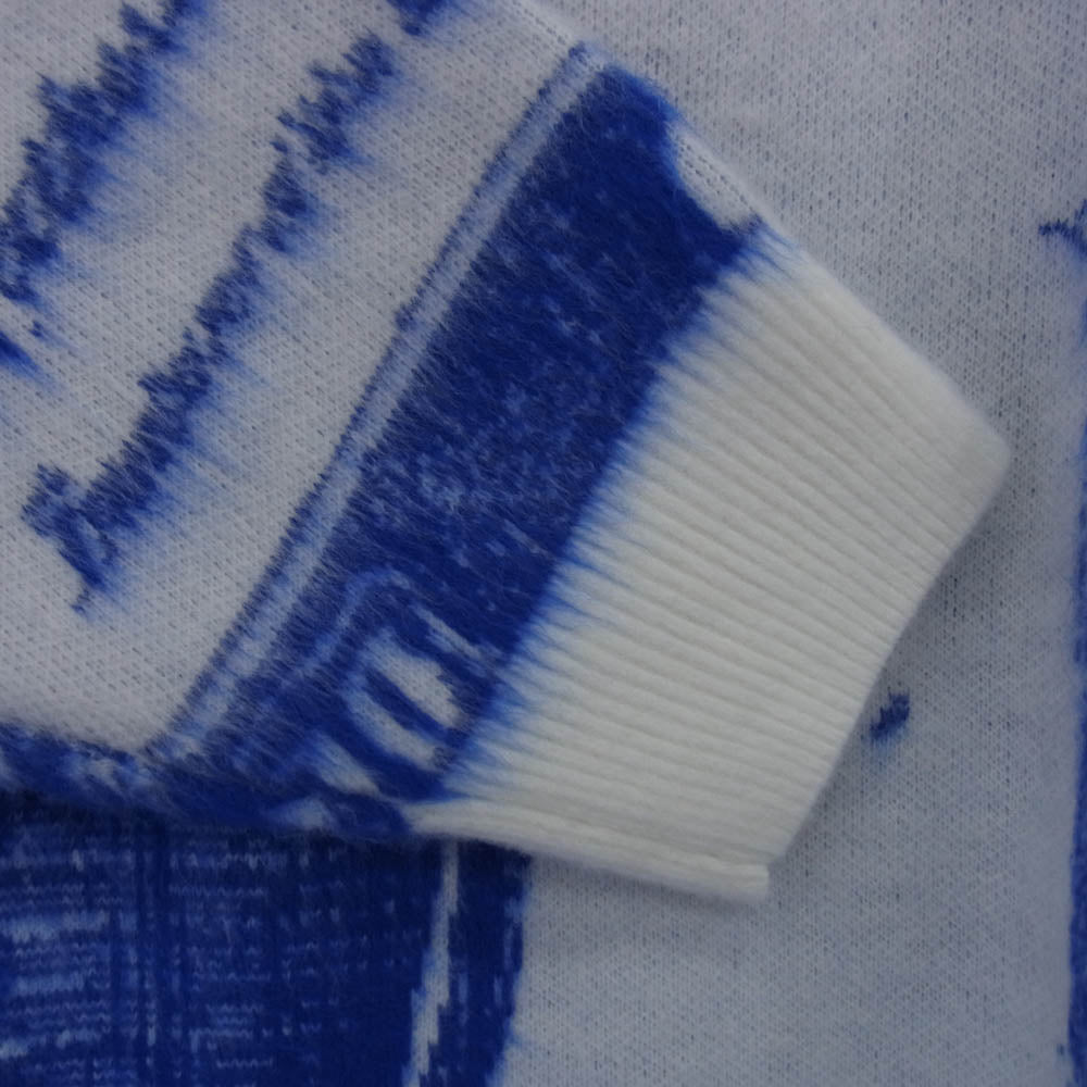 Supreme シュプリーム 25SS MONEY SWEATER マネーセーター 総柄 クルーネックニット ブルー系 ホワイト系 L【新古品】【未使用】【中古】