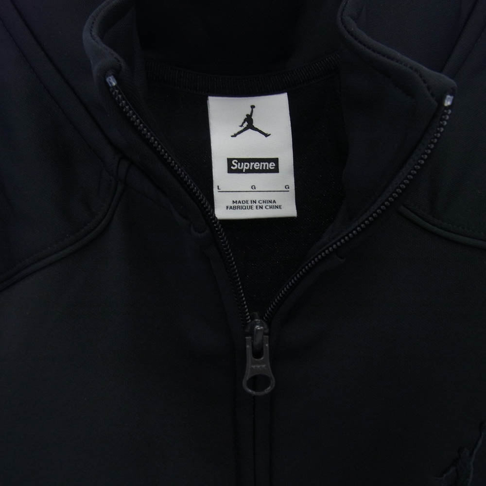 Supreme シュプリーム 24AW HF0830-010 × JORDAN ジョーダン TRICOT TRACK JACKET トリコット トラック ジャケット ブラック系 L【新古品】【未使用】【中古】