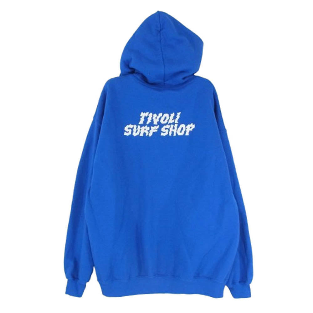 Psicom サイコム GARAGE SALE series TIOLI SURF SHOP ガレージセールシリーズ プルオーバー パーカー フーディー ブルー系 M【中古】