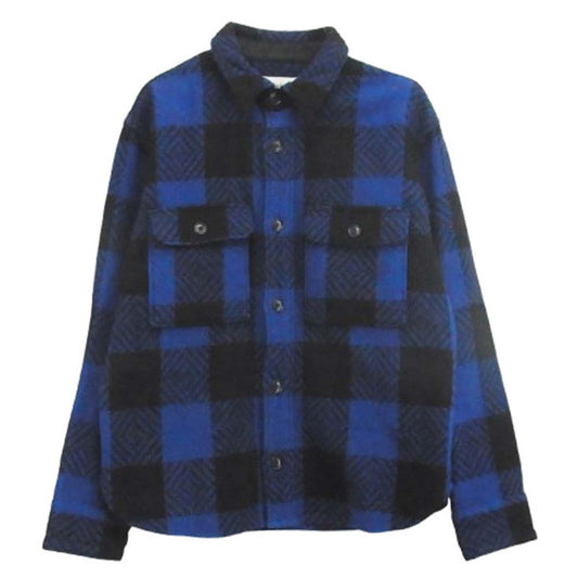 TENDERLOIN テンダーロイン 16AW T-BUFFALO SHT JKT バッファローチェック シャツ ジャケット ブルー系 S【中古】
