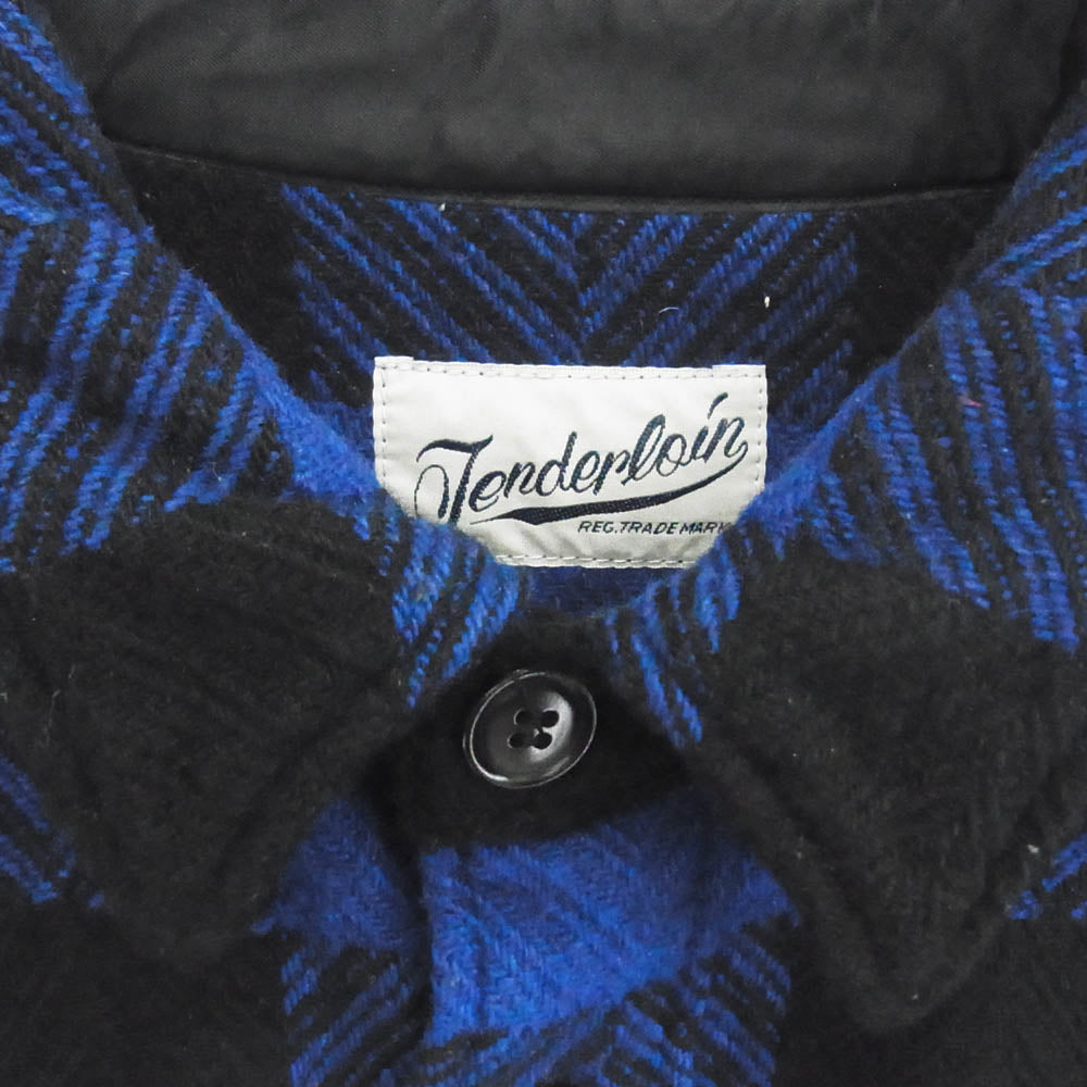 TENDERLOIN テンダーロイン 16AW T-BUFFALO SHT JKT バッファローチェック シャツ ジャケット ブルー系 S【中古】