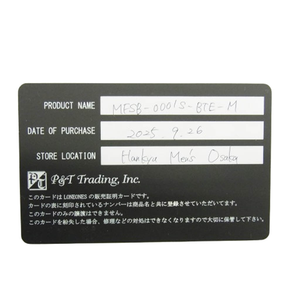 LONE ONES ロンワンズ MFSB-0001S-BTE 販売証明書カード付 イーグル ビード S ブルータイガーアイ 6mm ストーン ビーズ ブレスレット ブラック系【美品】【中古】