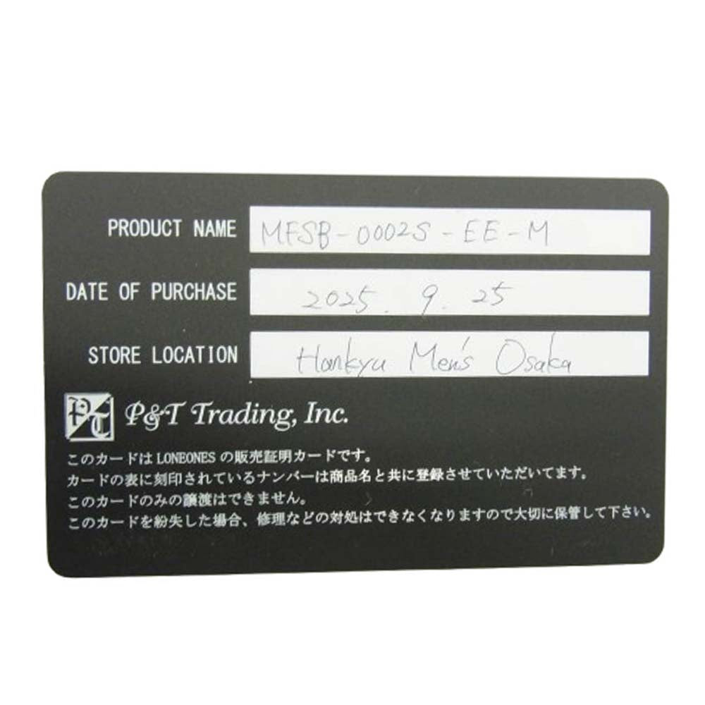 LONE ONES ロンワンズ MFSB-0002S-EE 販売証明書カード付 ホーク ビード S イーグルアイ 6mm ストーン ビーズ ブレスレット ブラック系【美品】【中古】