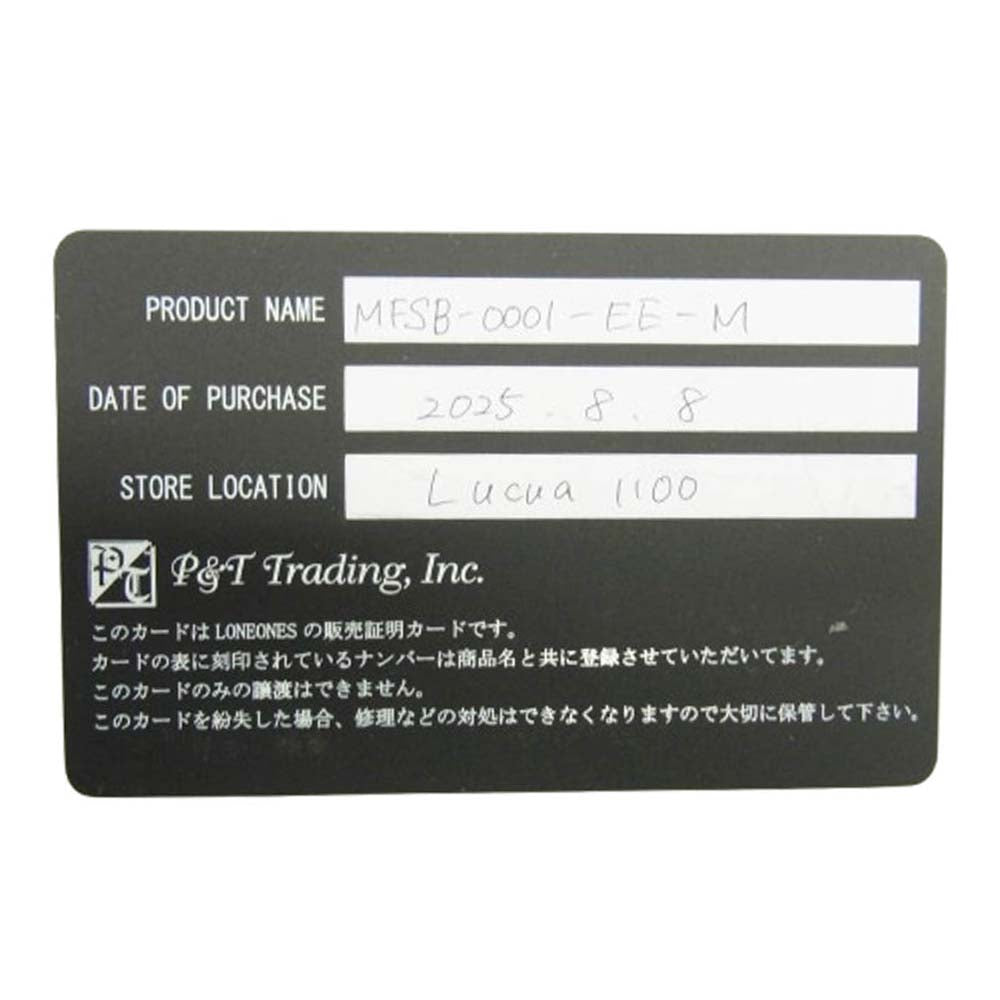 LONE ONES ロンワンズ MFSB-0001-EE 販売証明書カード付 イーグルビード イーグルアイ 10mm ストーン ビーズ ブレスレット ダークグレー系【中古】