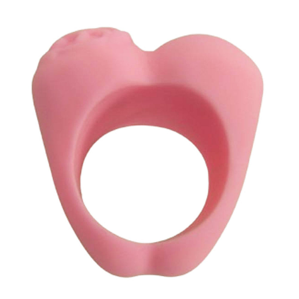 CHROME HEARTS クロムハーツ（原本無） HEART PLSTC RING ラバー ハート リング ピンク系 約15号【中古】