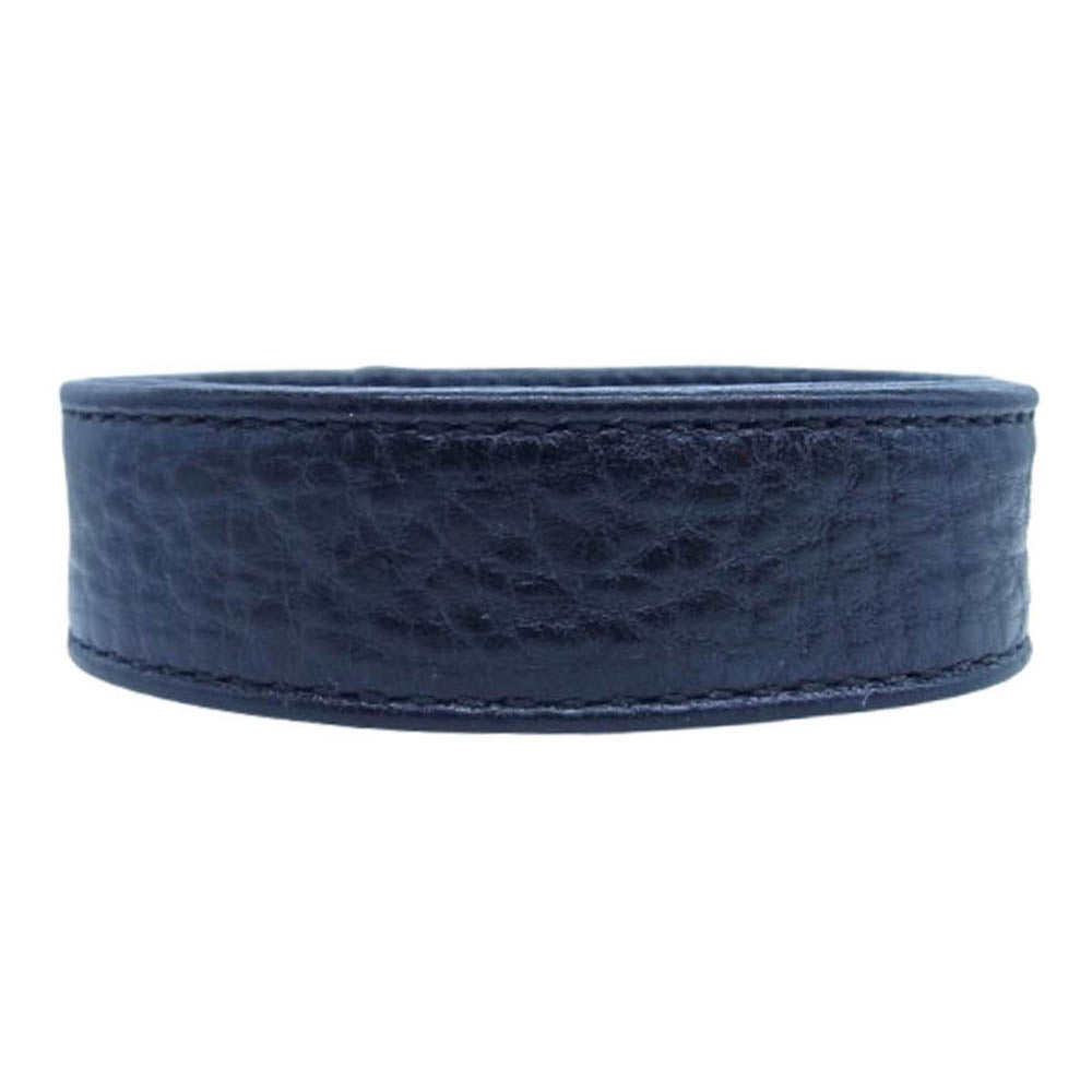 CHROME HEARTS クロムハーツ（原本無） 3BTN 2SNP クロスボール 3ボタン2スナップ レザー ブレスレット ブラック系【中古】