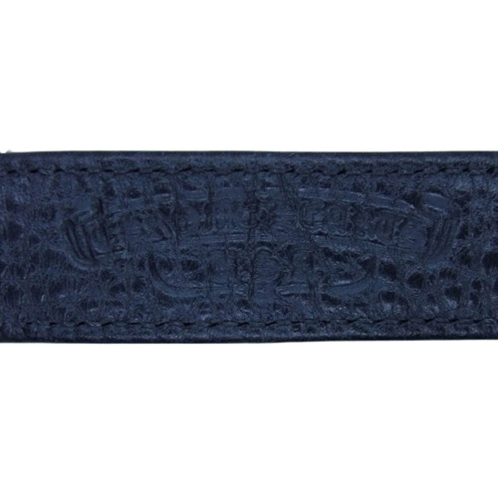 CHROME HEARTS クロムハーツ（原本無） 3BTN 2SNP クロスボール 3ボタン2スナップ レザー ブレスレット ブラック系【中古】