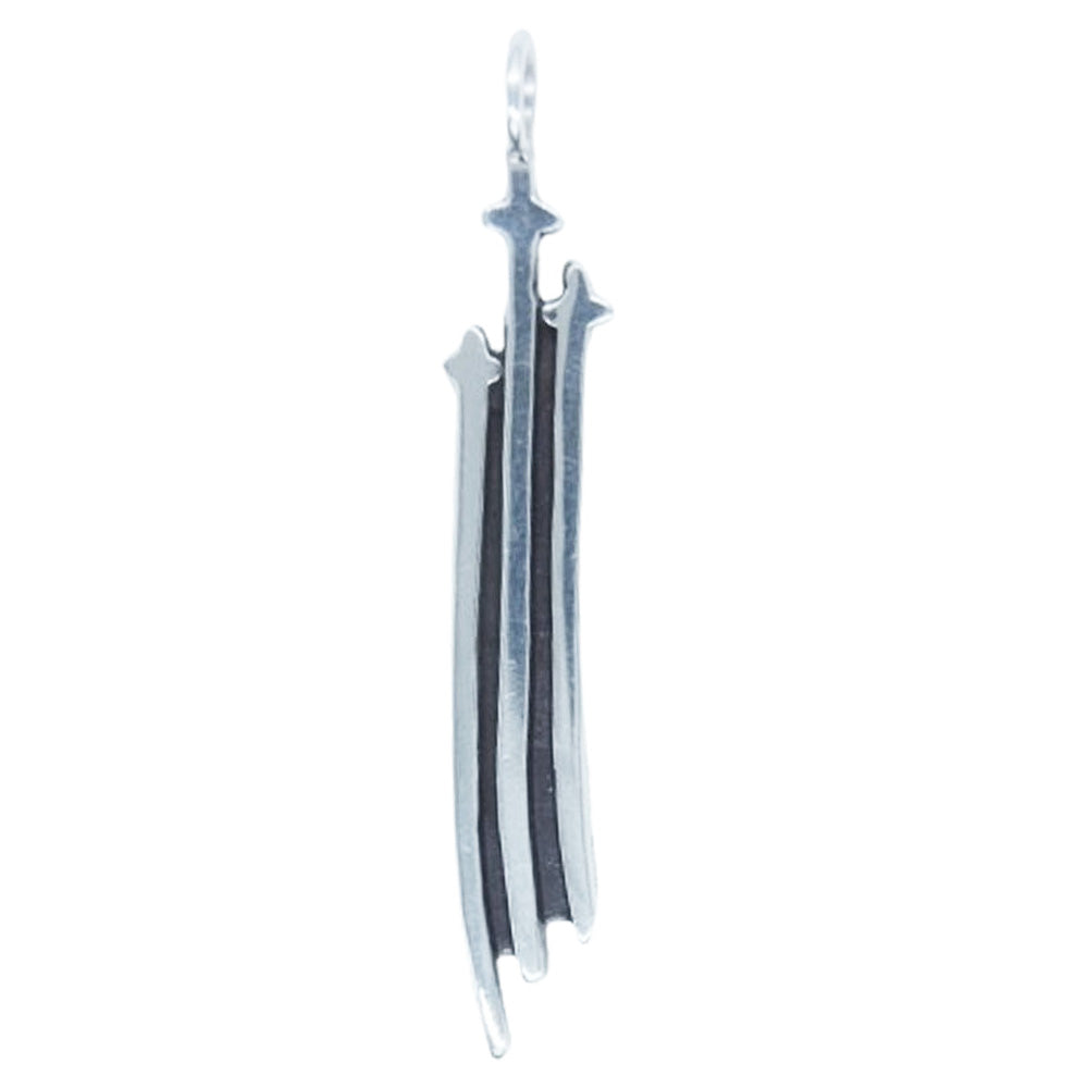 CHROME HEARTS クロムハーツ（原本無） RS3 CROSS CHARM クロス チャーム ネックレス ペンダントトップ シルバー系【中古】