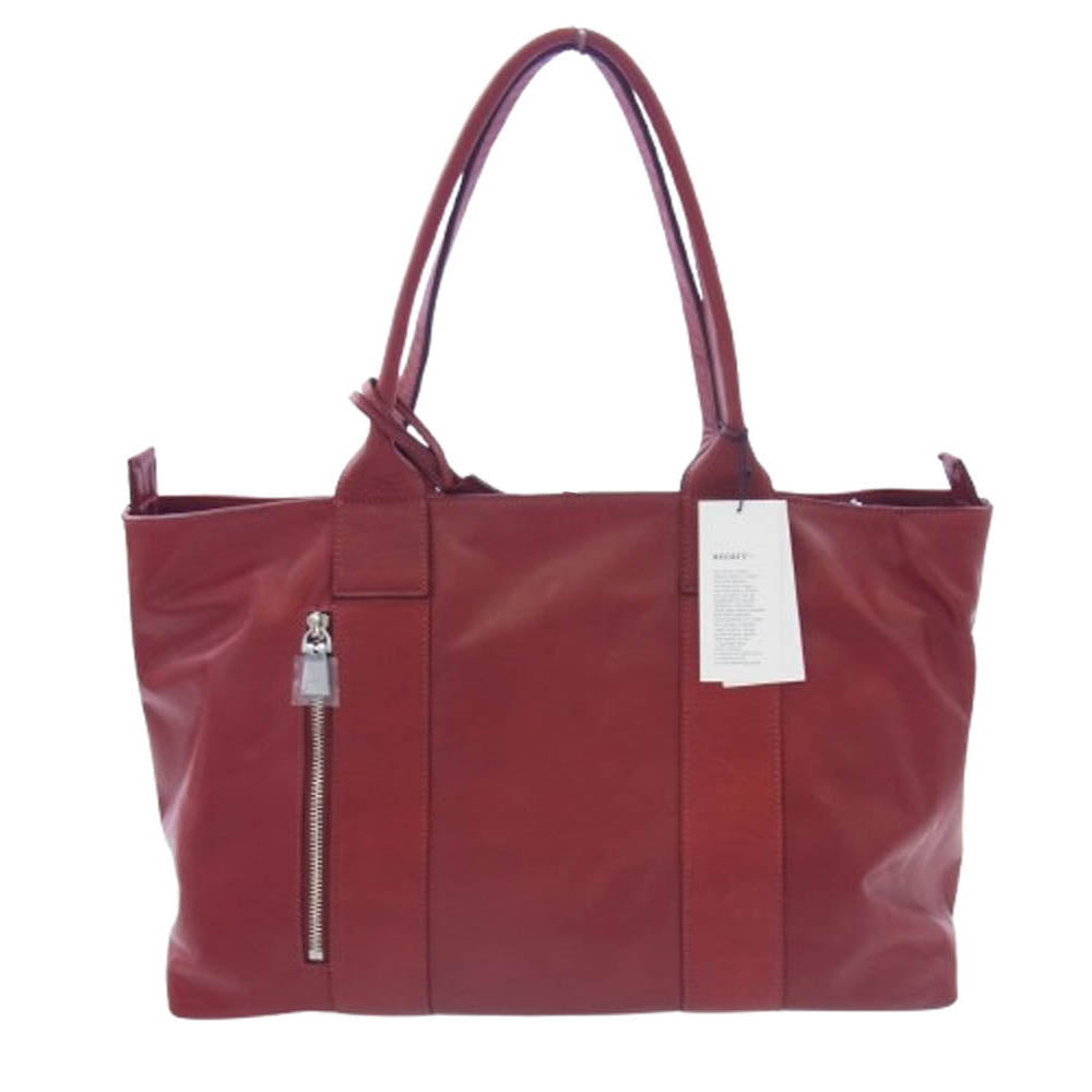 aniary アニアリ 28-02000 Tote レザー ブリーフ トート バッグ レッド系【新古品】【未使用】【中古】