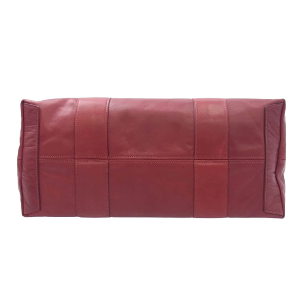aniary アニアリ 28-02000 Tote レザー ブリーフ トート バッグ レッド系【新古品】【未使用】【中古】