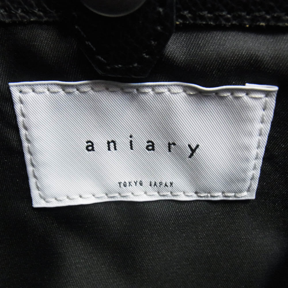 aniary アニアリ 33-01001 Brief ブリーフ バッグ ブラック系【新古品】【未使用】【中古】