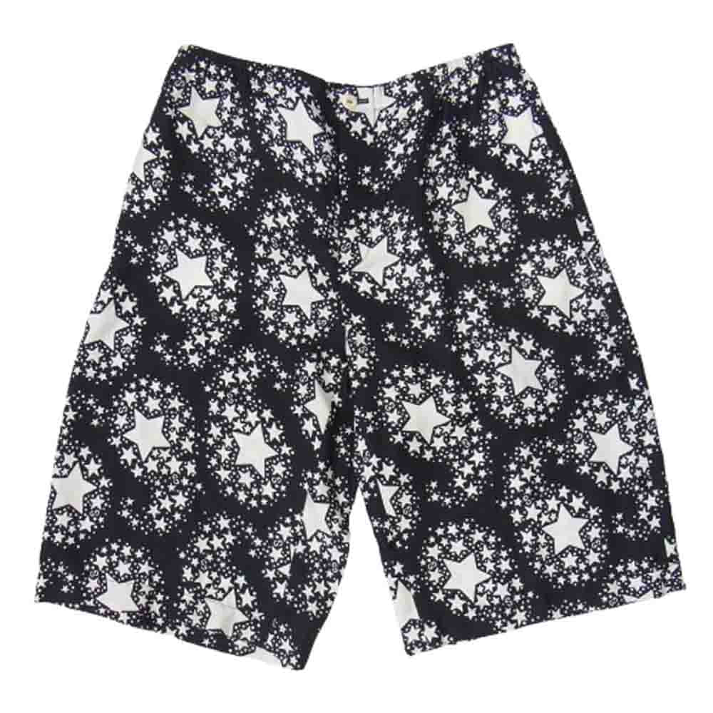 GUCCI グッチ 624399 ZAENN スター総柄 星柄 シルク ショーツ ショート ハーフ パンツ ブラック系 46【美品】【中古】