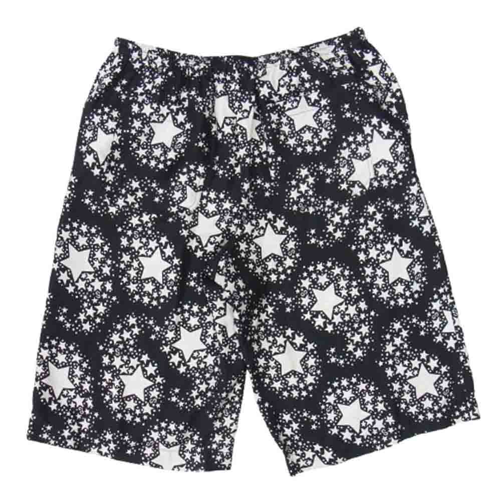 GUCCI グッチ 624399 ZAENN スター総柄 星柄 シルク ショーツ ショート ハーフ パンツ ブラック系 46【美品】【中古】