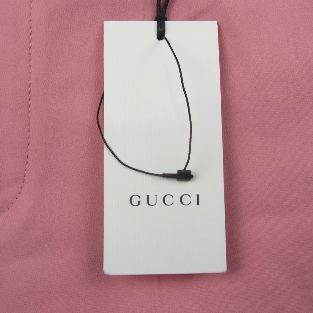 GUCCI グッチ 619500 ZKR01 ヴィスコース テーラード ショーツ ショート ハーフ パンツ ピンク系 36【美品】【中古】