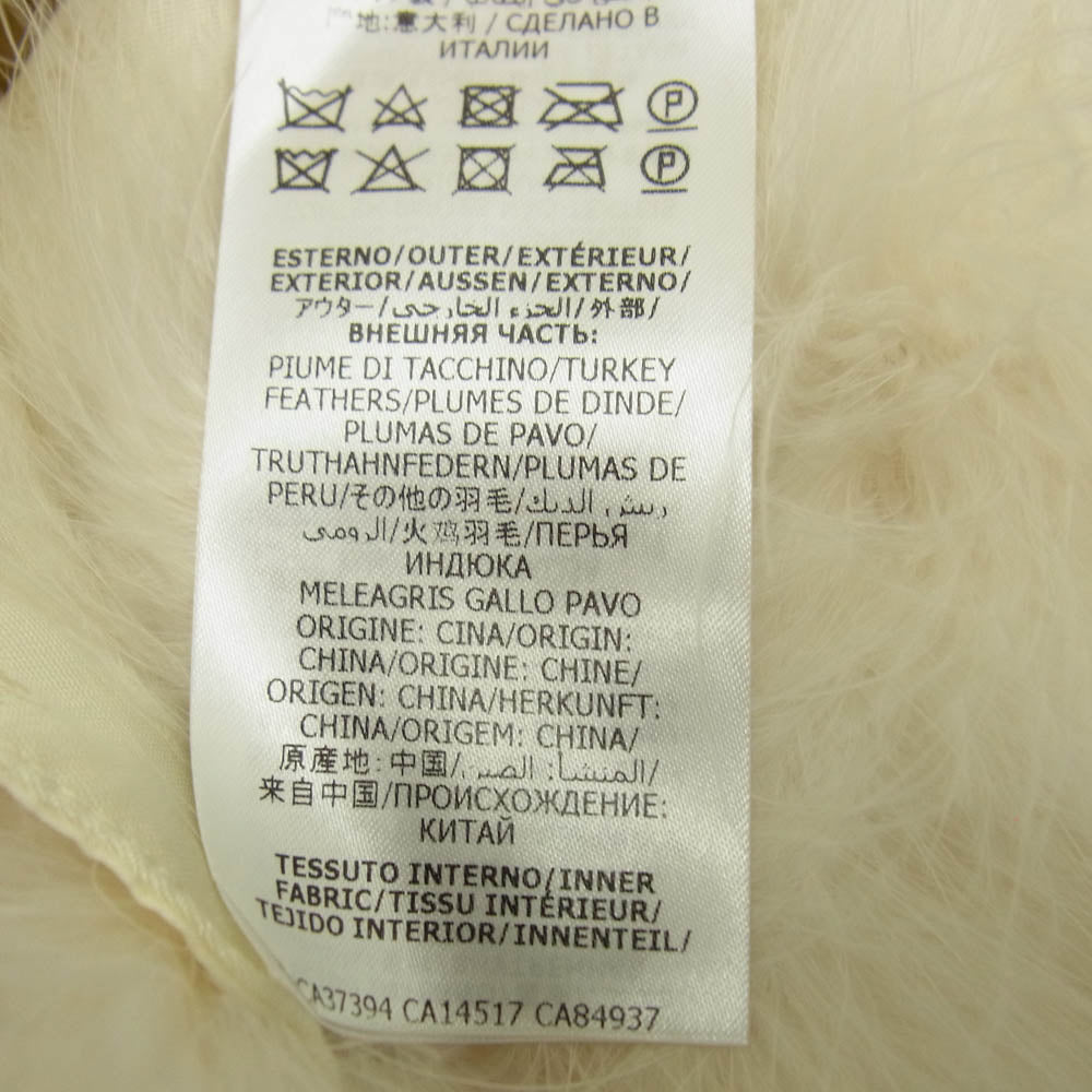 GUCCI グッチ ファー ショール ティペット ホワイト系 36【中古】