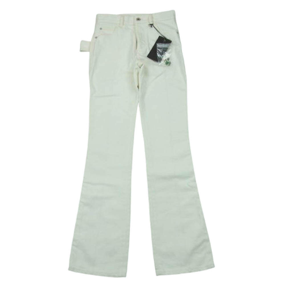 BOTTEGAVENETA ボッテガヴェネタ 19AW 585166 VF4Q0 ボタンフライ デニム パンツ イタリア製 ホワイト系 36【美品】【中古】