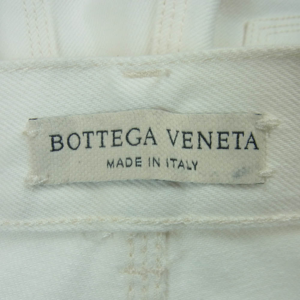 BOTTEGAVENETA ボッテガヴェネタ 19AW 585166 VF4Q0 ボタンフライ デニム パンツ イタリア製 ホワイト系 36【美品】【中古】