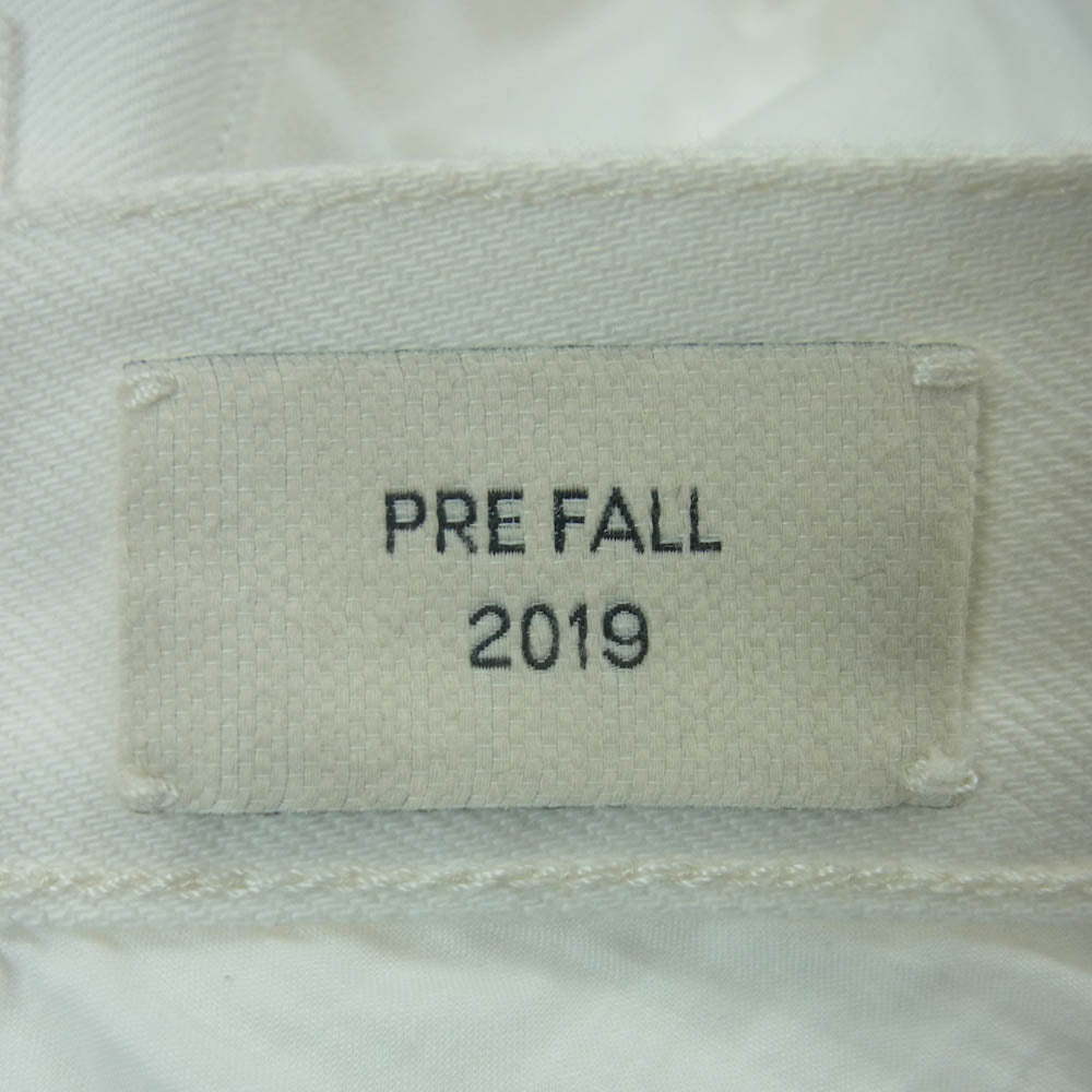 BOTTEGAVENETA ボッテガヴェネタ 19AW 585166 VF4Q0 ボタンフライ デニム パンツ イタリア製 ホワイト系 36【美品】【中古】