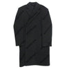 BALENCIAGA バレンシアガ 595272 SHIFTED COAT ロゴ総柄 ロング コート ダークグレー系 44【中古】