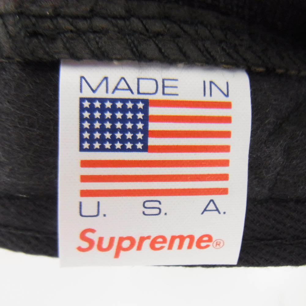 Supreme シュプリーム stars camp cap BOX LOGO ボックスロゴ 星柄 スター 刺繍 ジェットキャップ 帽子 カーキ系【極上美品】【中古】