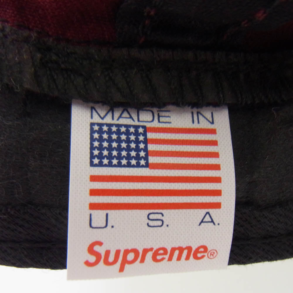 Supreme シュプリーム S Logo 6-Panel Cap シックス パネル キャップ ワインレッド系【中古】