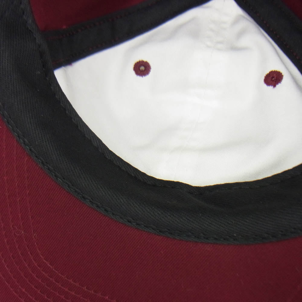 Supreme シュプリーム S Logo 6-Panel Cap シックス パネル キャップ ワインレッド系【中古】