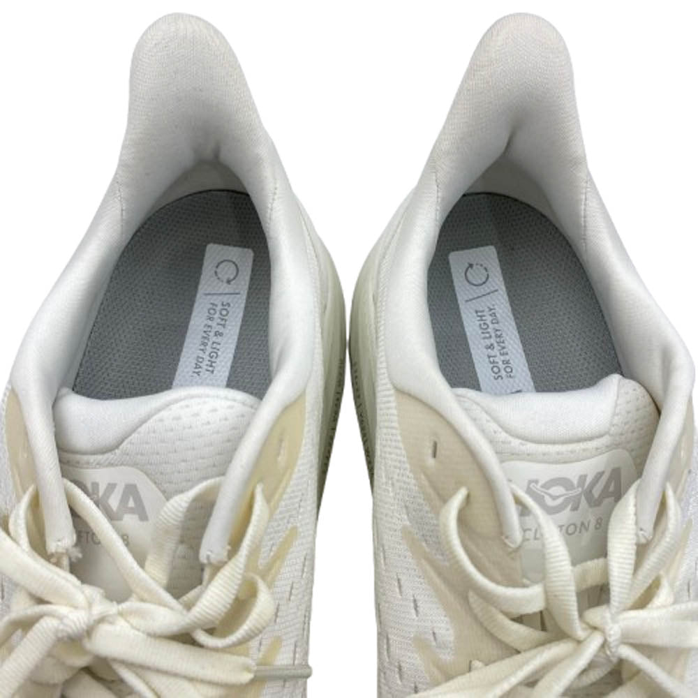 HOKA ONE ONE ホカ オネオネ F27221D CLIFTON 8 クリフトン スニーカー ホワイト系 27.5cm【中古】