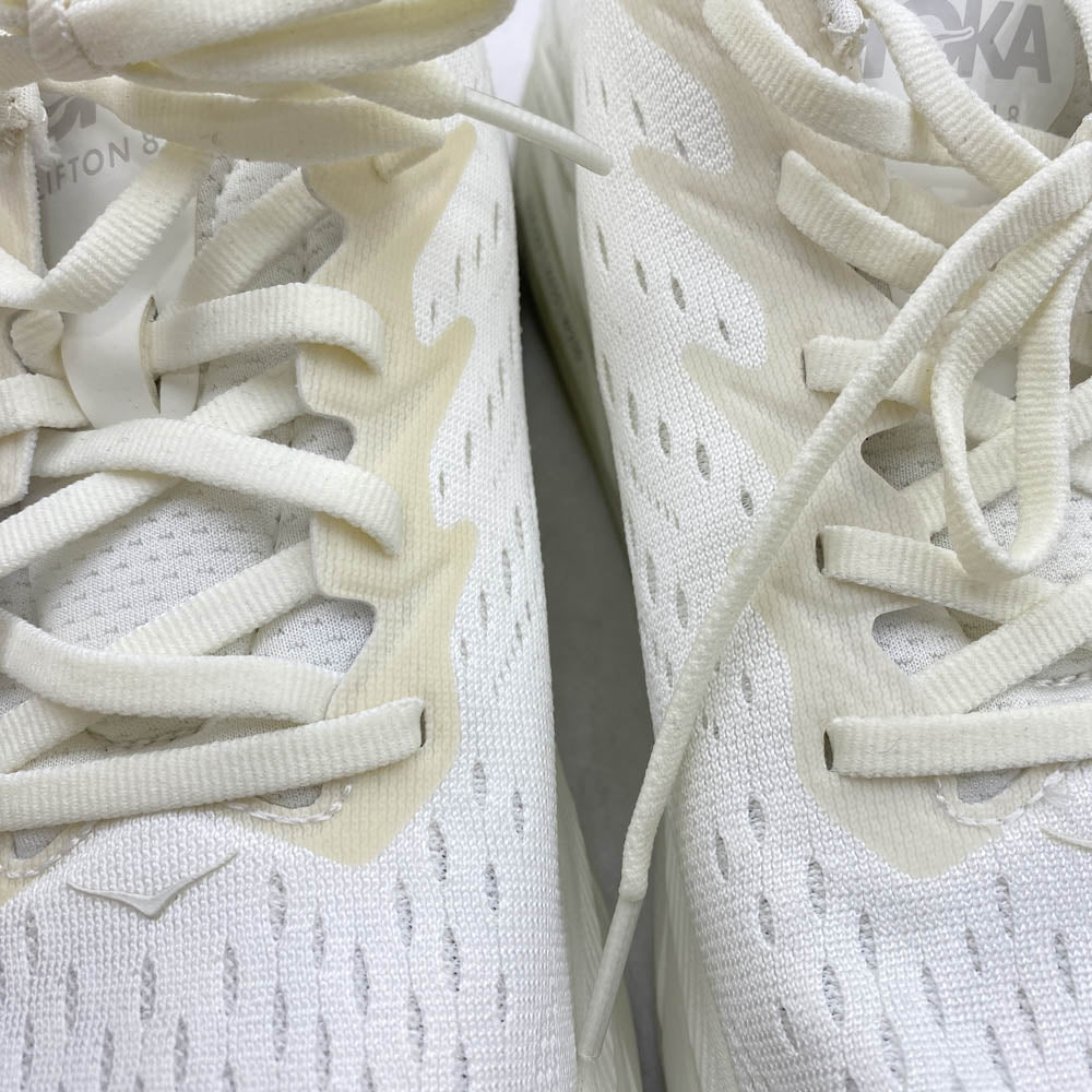 HOKA ONE ONE ホカ オネオネ F27221D CLIFTON 8 クリフトン スニーカー ホワイト系 27.5cm【中古】