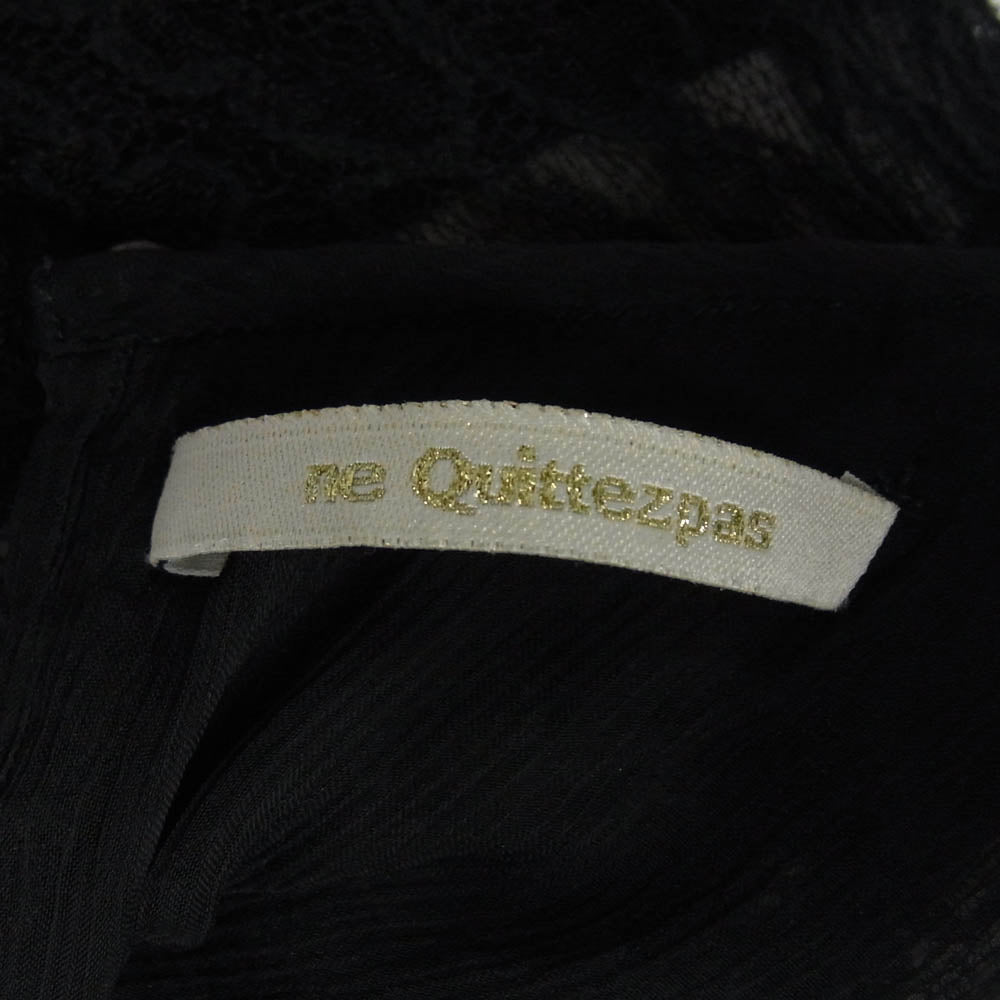 ヌキテパ ロング ワンピース ドレス ブラック系【中古】