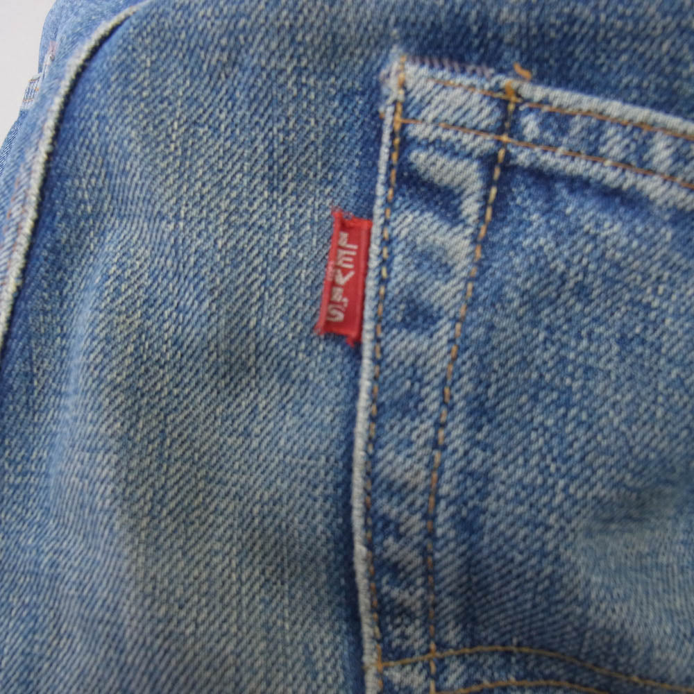 Levi's リーバイス 60s 70s 505 BIGE 並行ステッチ ボタン裏刻印5 42TALON サイド脇割り デニム パンツ インディゴブルー系【中古】