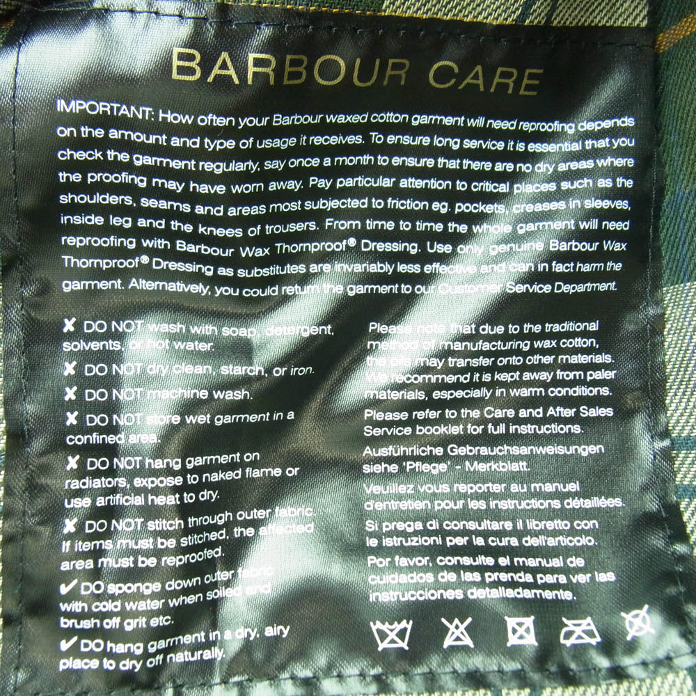 Barbour バブアー 2002043 SL BEDALE オイルドジャケット モスグリーン系【中古】