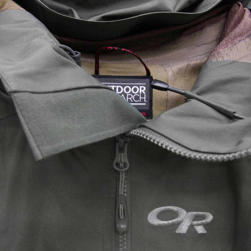 アウトドアリサーチ infiltrator jacket インフィルトレーター ジャケット マウンテン パーカー フォリッジ カーキ系【美品】【中古】