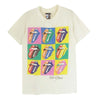 90s THE STONES ローリングストーンズ 1990 TOKYO バンド 半袖 Tシャツ オフホワイト系 M【中古】
