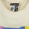 90s THE STONES ローリングストーンズ 1990 TOKYO バンド 半袖 Tシャツ オフホワイト系 M【中古】