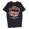 ヴィンテージ 80s USA製 THE STONES NORTH AMERICAN TOUR 1981 ローリングストーンズ ツアー バンド 半袖 Tシャツ Hanes ブラック系 L【中古】