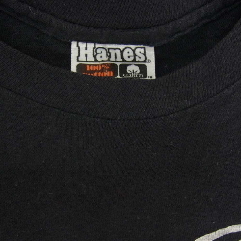 ヴィンテージ 80s USA製 THE STONES NORTH AMERICAN TOUR 1981 ローリングストーンズ ツアー バンド 半袖 Tシャツ Hanes ブラック系 L【中古】