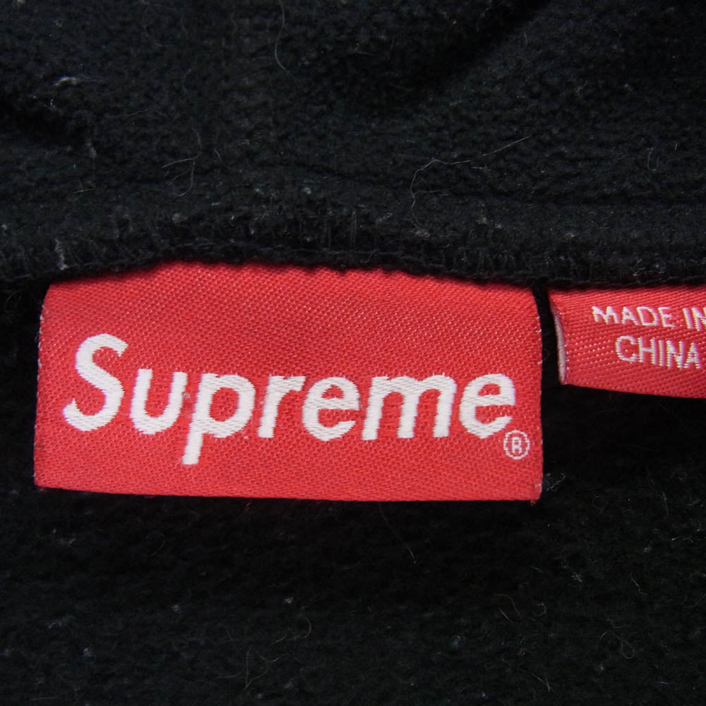 Supreme シュプリーム 22AW Double Hood Facemask Zip Up Hooded Sweatshirt ダブルフードフェイスマスク ジップアップ フーデッドスウェットシャツ パーカー ブラック系 L【中古】