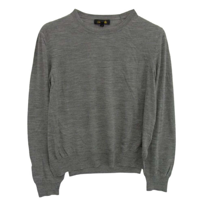 Drawer ドゥロワー 6513-299-0596 ウール ワンポイントロゴ スリット ニット セーターグレー グレー系 1【中古】