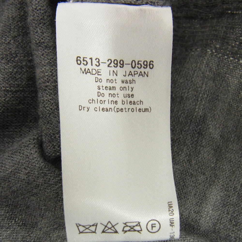 Drawer ドゥロワー 6513-299-0596 ウール ワンポイントロゴ スリット ニット セーターグレー グレー系 1【中古】