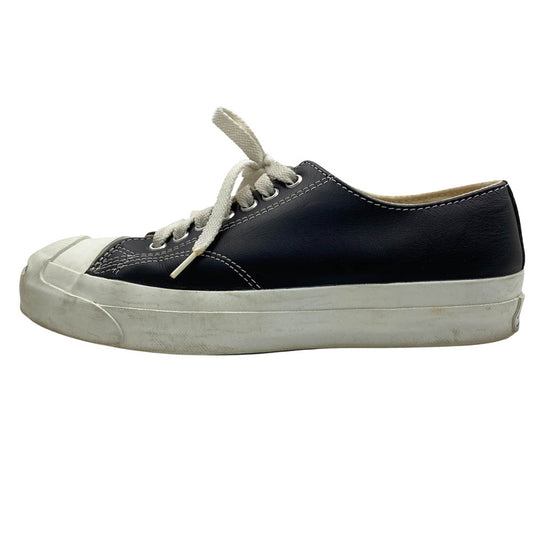 CONVERSE コンバース JACK PURCELL ジャックパーセル レザー ローカット スニーカー 日本製 ブラック系 6 1/2【中古】