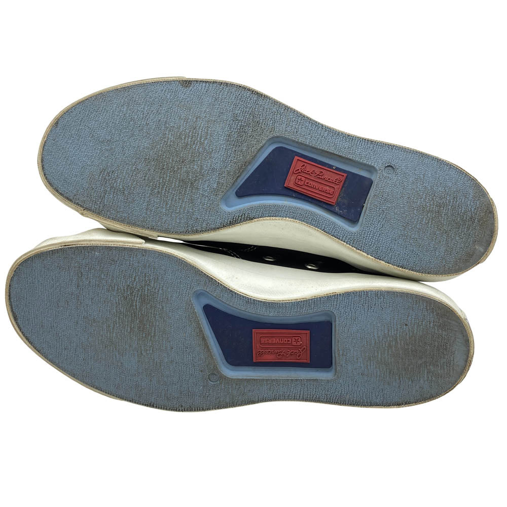 CONVERSE コンバース JACK PURCELL ジャックパーセル レザー ローカット スニーカー 日本製 ブラック系 6 1/2【中古】