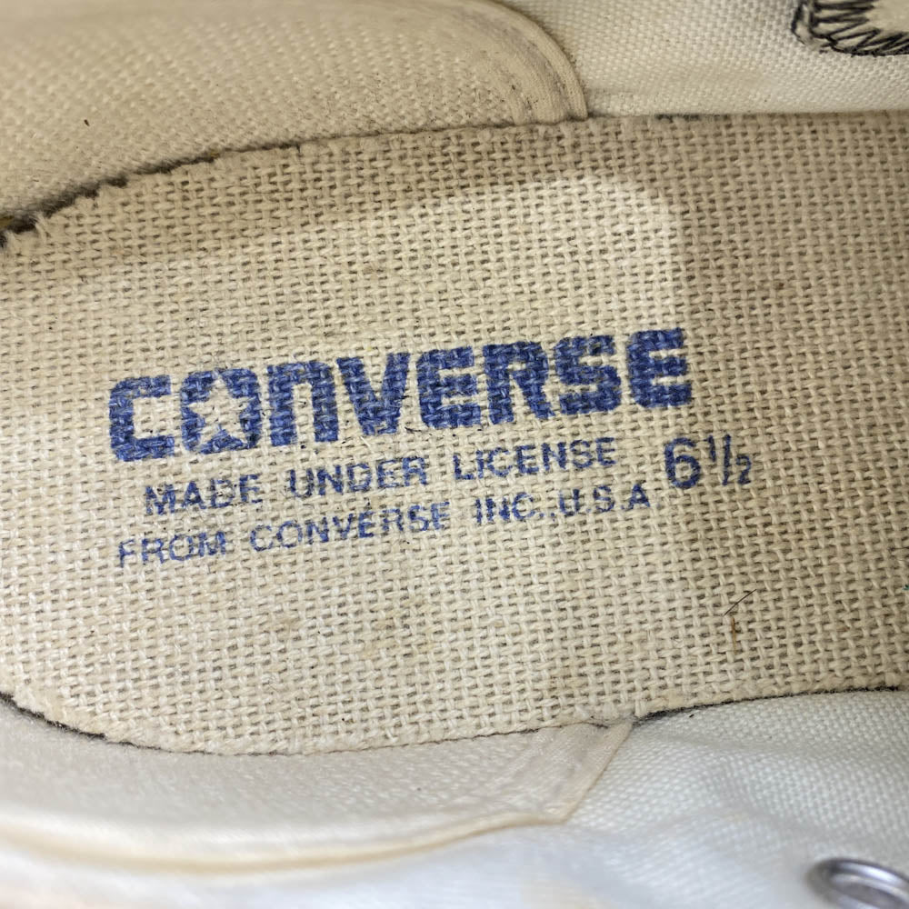 CONVERSE コンバース JACK PURCELL ジャックパーセル レザー ローカット スニーカー 日本製 ブラック系 6 1/2【中古】